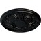 Ekena Millwork Wakefield Ceiling Medallion (Fits Canopies up to 3 5/8"), Hnd-Painted Jet Black, 11 3/4"OD x 1 1/4"P CM11WABLF - alternate 3